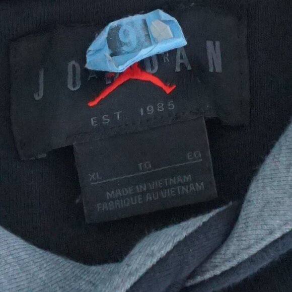 Air Jordan Black Yellow All Over Print AOP Airman Hooded Pullover Sweatshirt XL - Picture 10 of 10